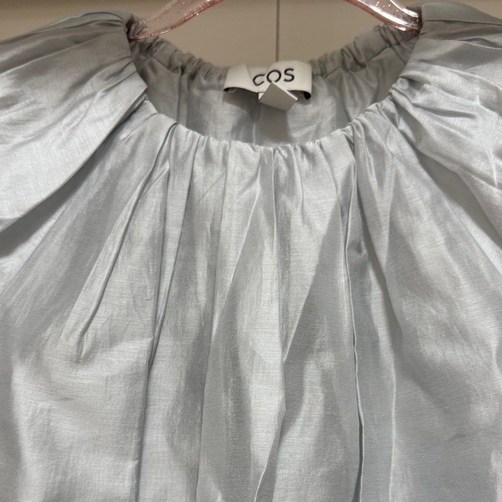 COS Light Gray Blouse size 2 - Picture 3 of 6